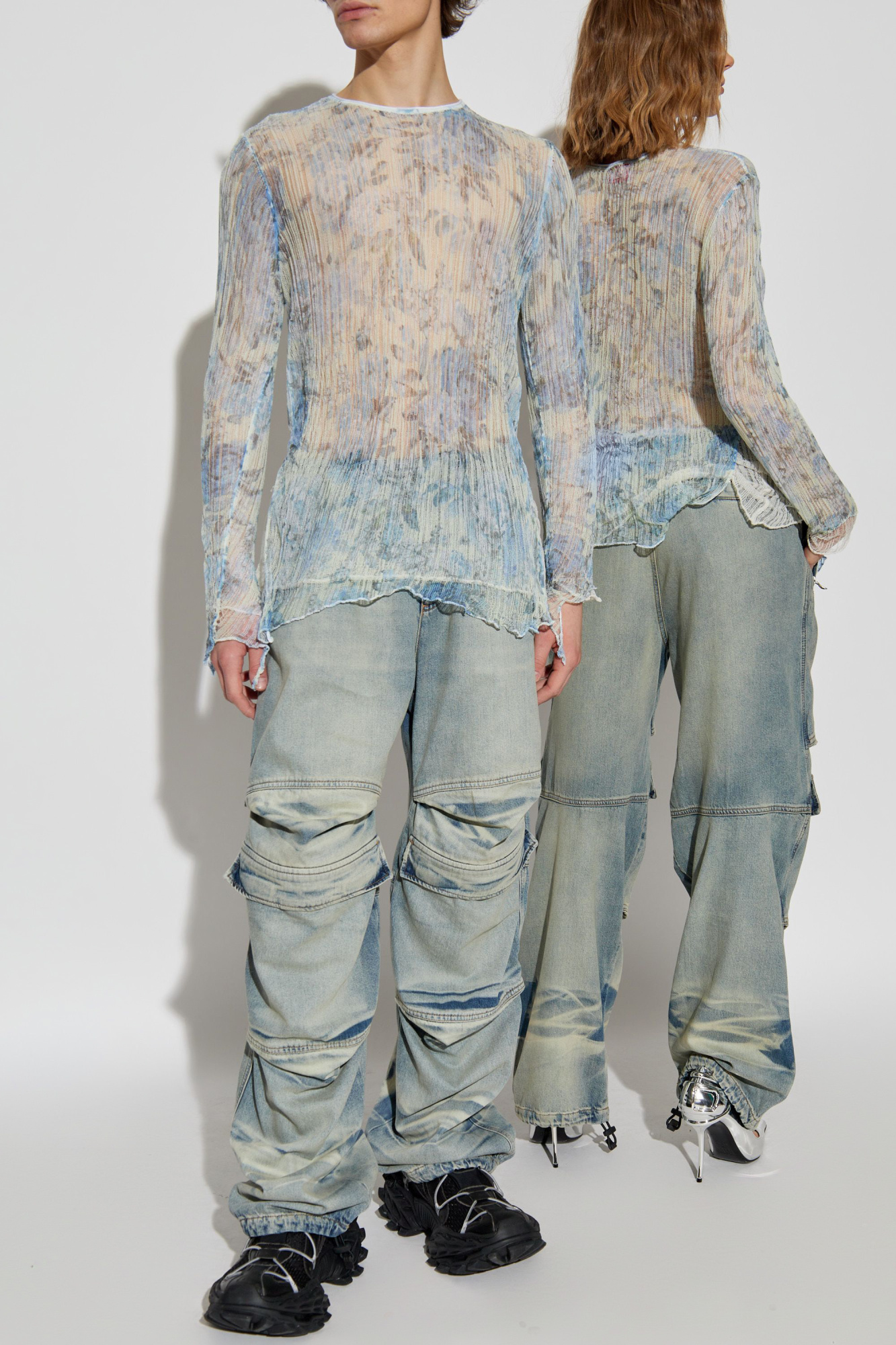 【DIESEL】K-Aasmos-A メッシュトップ Blue Top K-AASMOS-A Diesel - Vitkac AS